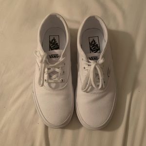 white lace up vans